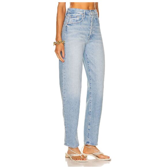 Mother The Curbside Skimp I Confess Button Fly Straight Leg Jeans 32 - Picture 15 of 15